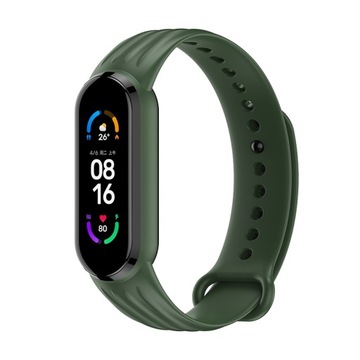 OPASKA SPORTOWA W PASY DO MI BAND 5/6/7-DARK GREEN