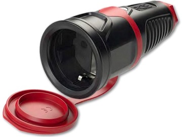 GNIAZDO GUMOWE IP54 SCHUKO TAURUS WTYCZKA PCE 2521