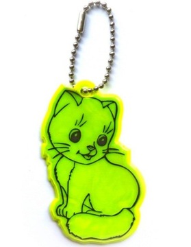 ODBLASKOWA ZAWIESZKA GADŻET ODBLASK BRELOK KOTEK