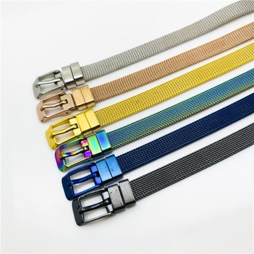 OPASKA DAMSKA stalowa metalowa BRANSOLETKA zapinana bransoletki ZŁOTA