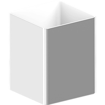 KROP PVC RURA KWADRATOWA 80 ral 9010 dł. 1,95m BIAŁY