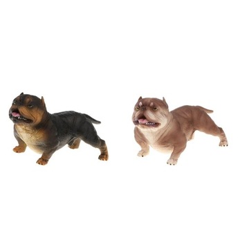 2x figurka zwierzątka śliczny amerykański Bully