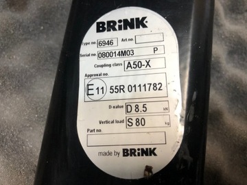 PEUGEOT 2008 ZAŘÍZENÍ(HÁK) TÁŽNÝ BRINK 6946 2013-2019