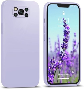 ETUI DO XIAOMI POCO X3/X3 PRO SILIKON KOLOR +SZKŁO
