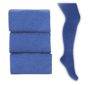 RAJSTOPY dziecięce Wola GŁADKIE 128/134 jeans