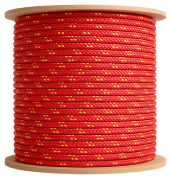 Lina Linka Polipropylenowa pleciona Czerwona 10mm - 50m