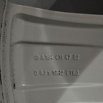 4× DISK HLINÍK MERCEDES-BENZ OE A1644014702 8.0" X 19" 5X112 ET 60