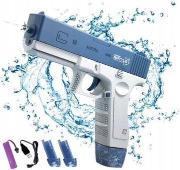 ELEKTRYCZNY AUTOMATYCZNY PISTOLET NA WODĘ GLOCK