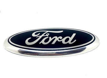 FORD emblemat znaczek TYŁ PRZÓD KLAPA MASKA 144 x 58 CZARNY