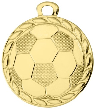 MEDAL złoty PIŁKA NOŻNA PIŁKARZ 32 mm + NADRUK