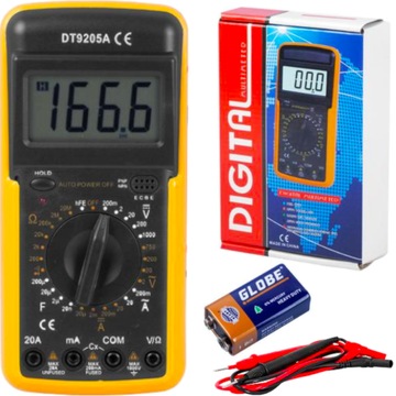 MIERNIK TERMOPARA MULTIMETR CYFROWY DT-9205A