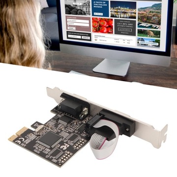 Плата последовательного адаптера PCIe RS232, 250 Кбит/с, 2 порта PCI Express X1 A3