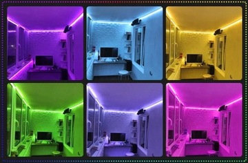 STRIP Светодиодная лента 5м RGB 230В 12В водонепроницаемая IP65 - светодиоды 270 диодов SMD 5050
