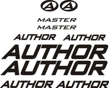 AUTHOR MASTER naklejki na rower zestaw 6-6C