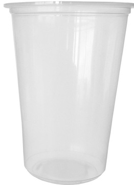 Контейнер ПП для салатов, горячих блюд, 1000 мл, с крышкой, круглый, 50 шт.