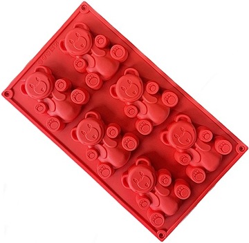 СИЛИКОНОВАЯ ФОРМА ДЛЯ КЕКСОВ, ФОРМА ДЛЯ ПЕЧЕНЬЯ МИШКА