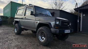 Daihatsu Rocky II Soft Top 2.8 TD 102KM 1993 Daihatsu Rocky 2.8tdi 4x4 bardzo ladny stan rama zdrowa napedy sprawne sz, zdjęcie 5