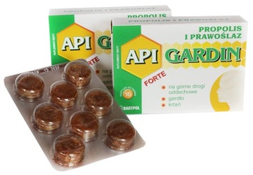 API GARDIN forte z PROPOLISEM I PRAWOŚLAZEM pastylki 16 sztuk