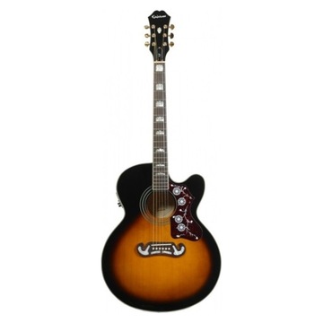Электроакустическая гитара - Epiphone J 200 EC Studio Vintage Sunburst