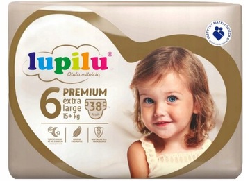 LUPILU Pieluchy PREMIUM 6 Ekstra Large 15+kg 38szt