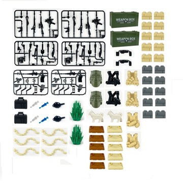 МИНИФИГУРЫ КЛОНОВ ЗВЕЗДНЫХ ВОЙН 8 ШТ + ОРУЖИЕ LEGO
