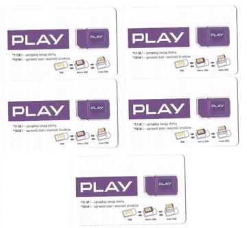 play internet na kartę 2G 3G LTE 1000 GB 5x 200 GB