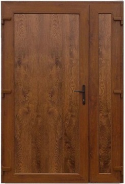 DRZWI ZEWNĘTRZNE PCV DWUSKRZYDŁOWE NA WYMIAR