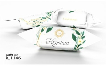 Krówki mleczne PERSONALIZOWANE na KOMUNIE 1 kg Alestudio4All