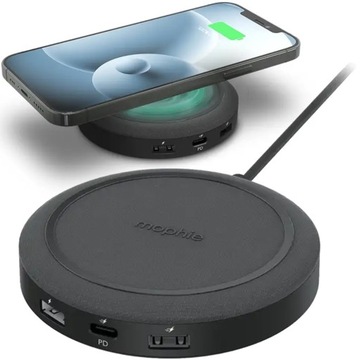 Hub Mophie Universal Wireless Charging z ładowarką 20W 2xUSB-A USB-C + Qi