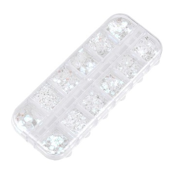 Ozdoba Cekiny Confetti płatki pyłek box hybrydy