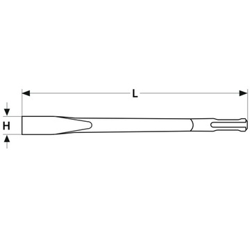 ПЛОСКОЕ ДОЛОТО SDS MAX 25X600 MM