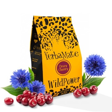 WildPower Yerba Mate Crazy Cherry 400g