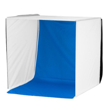 Namiot bezcieniowy teczka 60cm z niebieskim tłem