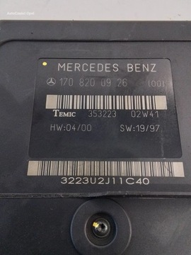 MERCEDES-BENZ SLK R170 MODUL ŘÍZENÍ STŘECHA 1708200926