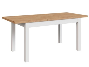 STÓŁ ROZKŁADANY BIAŁY DĄB CRAFT SALON LAMINOWANY LOFT 2 1350-1750/770/800