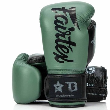 Rękawice bokserskie FAIRTEX FXB BG V2 (green/black) [Waga: 16 oz]