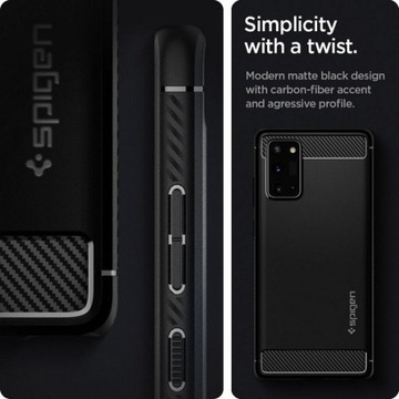 Spigen Rugged Armor Samsung Note 20 N980 черный/черный матовый ACS01417