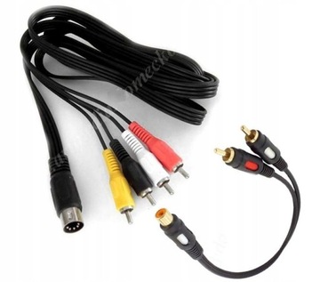 kabel AV Atari XL/XE, Commodore 16, 64, 128 1,8m~