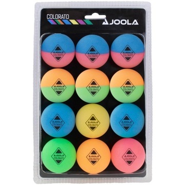 ZESTAW 12 PIŁEK DO TENISA STOŁOWEGO PING PONG JOOLA COLORATO