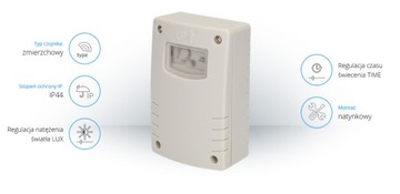 Датчик сумерек IP44 1200 Вт, регулируемый Orno