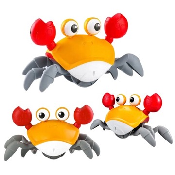 ИНТЕРАКТИВНАЯ ИГРУШКА ДЛЯ ДЕТЕЙ БЕГУЩАЯ ПОЛЗАЯ ХОДЯЩАЯ КРАБ LED XL