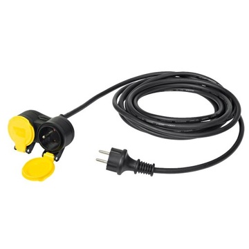 Przedłużacz zewnętrzny 5m Kabel gniazdko do Ogrodu