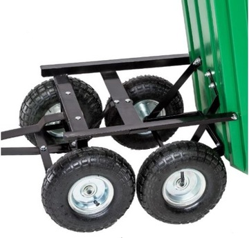 4-КОЛЕСНАЯ САДОВАЯ ТРАНСПОРТНАЯ ТЕЛЕЖКА 200кг 75л.