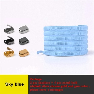 No Tie Flat Hiking Running Shoe Lace Elastic Shoelaces Outdoor Leisure