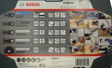 Набор из 5 пильных полотен BOSCH STARLOCK, дерево, металл
