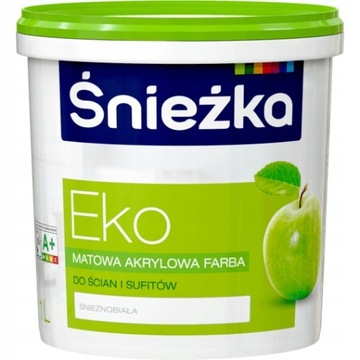 FARBA ŚNIEŻKA EKO AKRYLOWA ŚNIEŻNOBIAŁA 1L