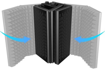 MOZOS 5P МЕТАЛЛИЧЕСКАЯ АКУСТИЧЕСКАЯ КАБИНА ДЛЯ МИКРОФОНА