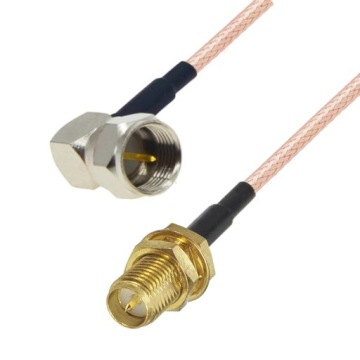 Pigtail F zástrčka Úhlová Sma Rp zásuvka RG316 5 m