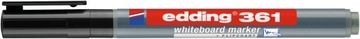Маркер Edding 361 для сухого стирания, 1 мм, черный, 10 шт.