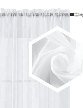 FIRANY GOTOWE ZASŁONA WOAL 140x250 NA TAŚMIE